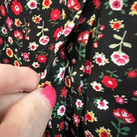 Gibson size XS floral button down blouse - Picture 2 of 7
